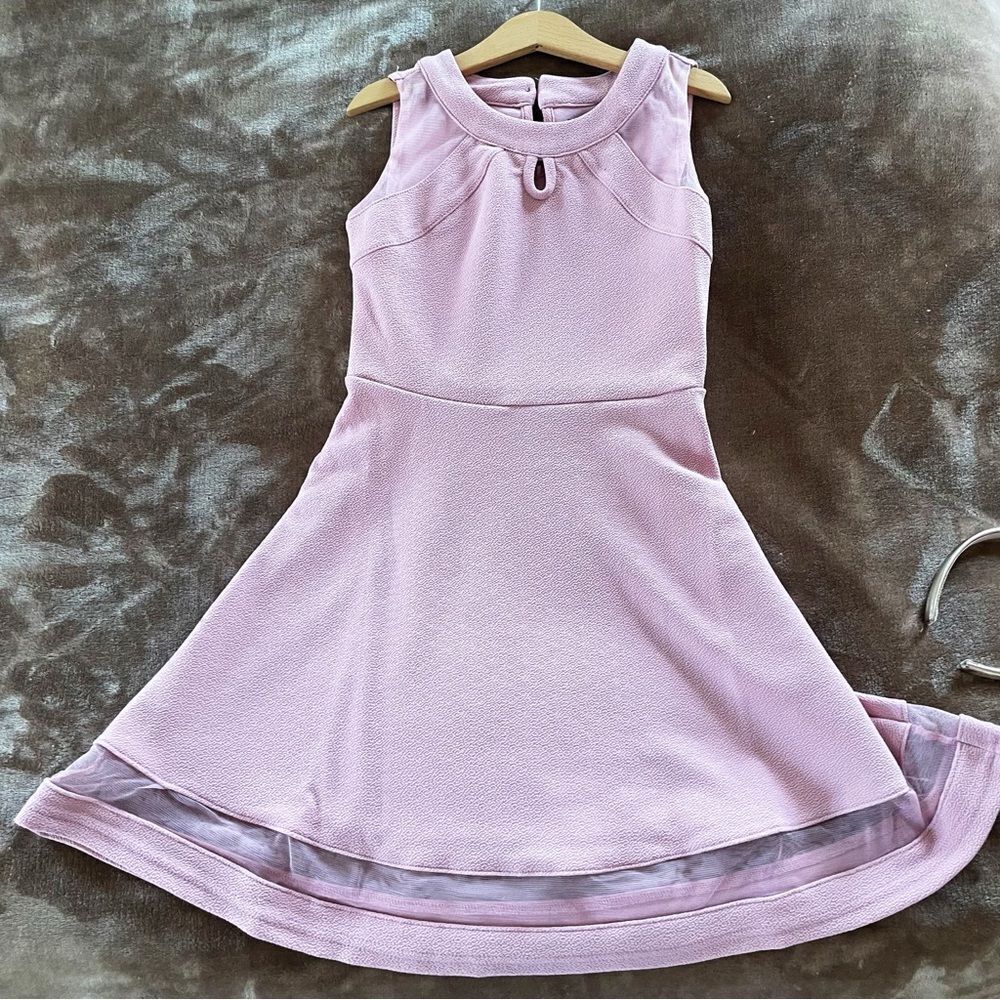 The Children’s Place Elegant Pink Sleeveless Kids Dress Size M 7/8 with Bow NWOT